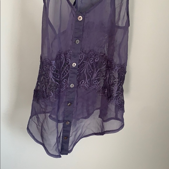 American Rag Ladies Purple Top - Picture 3 of 4